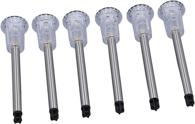 Yosoo Solar Stake Lights Colorful Ground Inserted Solar Pathway Light for Patio Lawn Yard Outdoor 6 Pack Outdoor Solar Light Solar Pathway Light Solar Walkway Light Garden Solar Outdoor