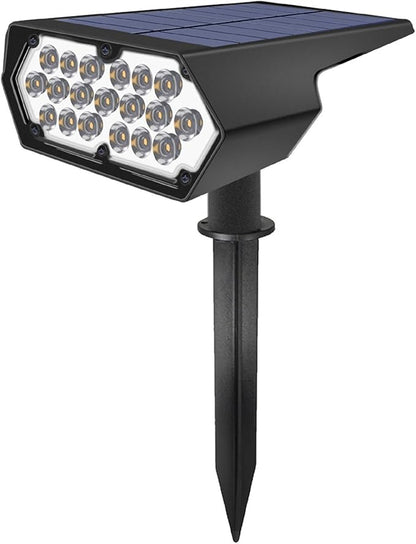 Brrnoo Lawn Spotlight Outdoor Landscape Wall Light, Landscape Spotlights Powered Garden Lighting for Patios and Yards (White &Warm White)