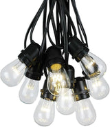 37.5 Foot S14 LED Edison Outdoor String Lights - Commercial Grade String Lights - Backyard Garden Gazebo – Cafe | Lumora
