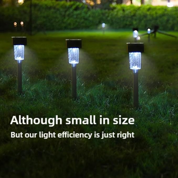 Solar Outdoor Lights,Solar Lights Outdoor Waterproof,11.6 Inch Solar Stake Lights for Pathway,Auto On/Off Solar Yard Lights for Lawn Patio Walkway Driveway Decor Landscape Lighting (Warm 5pc)