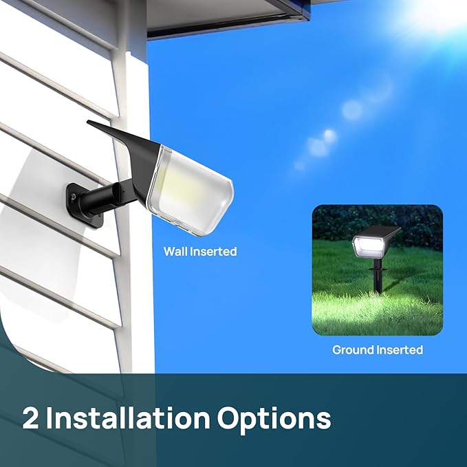 Linkind RGB Solar Christmas Lights Outdoor Spotlights IP67 Waterproof 10 Lighting Modes Solar Color Changing Lights | Lumora
