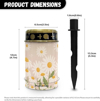 Solar Lights Outdoor,Daisy Waterproof Solar Garden Lights, Auto On/Off Solar Pathway Lights for Your Garden, Landscape, Path, Yard, Patio, Driveway,Walkway Decor