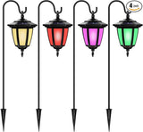 Viewsun 34 Inch Solar Hanging Lights, Shepherd Hook Lights with 4 Lighting Modes Waterproof Outdoor Decorative | Lumora