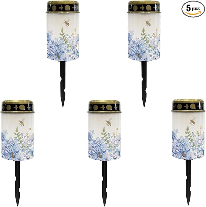 Purple Lavender Solar Lights Outdoor Waterproof Solar Pathway Lights LED Solar Lantern Landscape Lighting for Yard Patio Solar Stake Lights Wall Light Auto On/Off