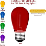 Diodesy- 36Ft Outdoor Smart WiFi String Light with S14 LED Shatterproof 18 Color Changing Bulb & 18 Hanging Socket | Lumora