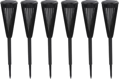 Solar Pathway Lights, 6 Pcs Waterproof LED Landscape Lamps, IP65 Rated - Automatic Lighting, Intelligent Sensing, Outdoor Garden and Lawn Use
