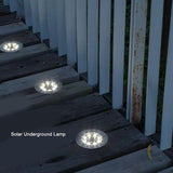 plplaaoo Solar In-Ground Lights for Garden Pathway, Outdoor Recessed LED Lamp, Waterproof Solar Underground Light | Lumora