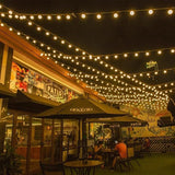 Outdoor String Lights Indoor, 33 FT LED Patio String Lights with 20 Shatterproof Edison Bulbs, Connectable | Lumora