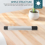Stainless Steel Hollow Rod Solar Light Replacement Stake 7.2 Inch Metal Ground Connector Pole for Outdoor Garden | Lumora
