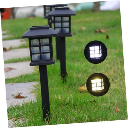 5 Pcs Solar Garden Pathway Lights LED Outdoor Landscape Lighting for Lawn Patio Driveway Warm Solar Powered Easy Installation Up to Hours Operation