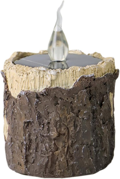 SUPVOX Solar Stump Lamp Led Outdoor Decorative Light for Garden Pathway Easy Installation Solar-Powered Landscape Light for Patio Lawn and Courtyard