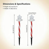 Solar Christmas Pathway Lights - 5 Designs (Star, Snowflake, Santa, Bell), Auto On/Off, Waterproof Warm White LED | Lumora