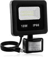Motion Sensor Flood Light Outdoor,10W Security Light, IP66 Waterproof Outdoor Light,1000LM,6500K Motion Security | Lumora