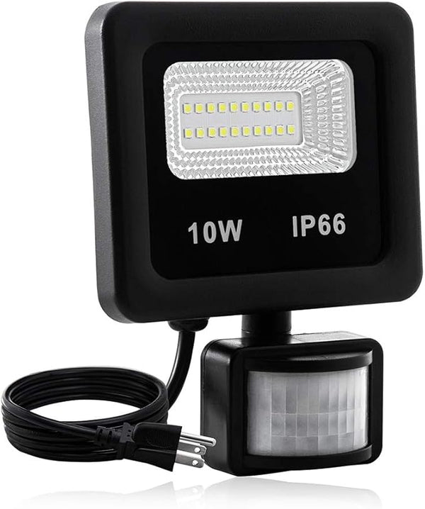 Motion Sensor Flood Light Outdoor,10W Security Light, IP66 Waterproof Outdoor Light,1000LM,6500K Motion Security | Lumora