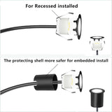 RNEHON LED Outdoor Deck Lights Kits with Protecting Shell, Φ1.18in Warm White 30 Pack, IP67 Waterproof Recessed | Lumora