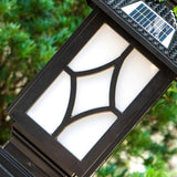 Lights Outdoor Retro IP65 Waterproof Black Solar Column Lamp External Listing Garden Landscape European Outdoor | Lumora