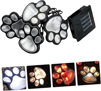 Amosfun 1set Outdoor Solar Print Lamp Led Garden Decor for Lawn and Patio Creative Solar Light for Decoration