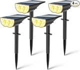 BAXIA TECHNOLOGY Solar Spotlights Outdoor Waterproof, 3 Lighting Modes Spot Lights Outdoor Solar Lights for Yard | Lumora