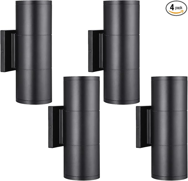 LEONLITE 12 Inch 3000K LED Cylinder Up Down Wall Light Outdoor, 120-277V Dimmable Aluminum Waterproof High-end Wall | Lumora