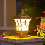 European Style Outdoor Waterproof Post Light Vintage Exterior Wall/Villa Courtyard Column Lamps, Outside Landscape | Lumora