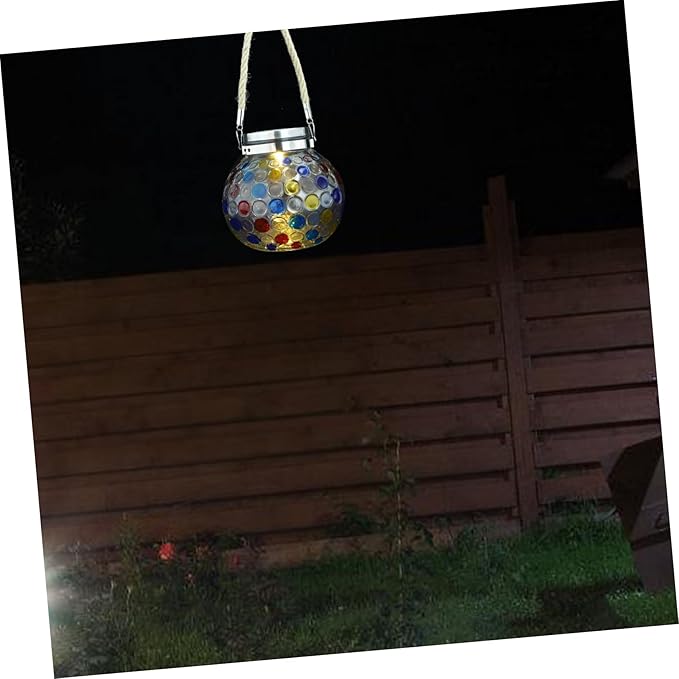 DOITOOL Solar Powered Glass Jar Led Lamp Decorative Hanging Light for Courtyard Garden and Patio Unique | Lumora