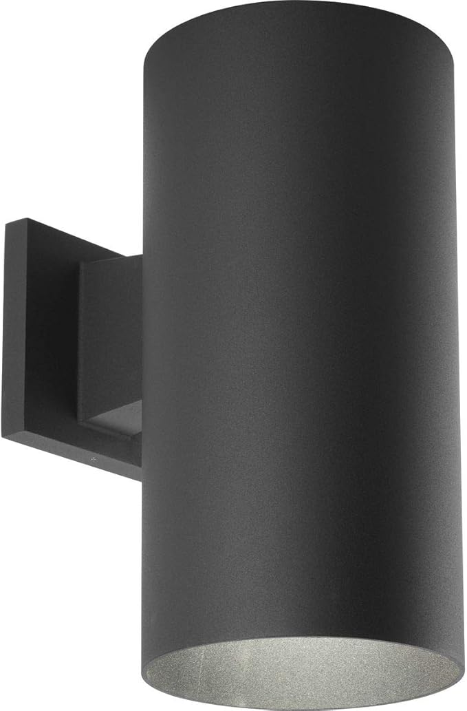 Progress Lighting 6-Inch Cylinder Outdoor Wall Sconce, 1-Light Modern Wall Mount Light, Interior and Exterior | Lumora