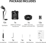 All-in-One Low Voltage Landscape Lighting Kit, 6W 3000K Outdoor LED Landscape Spotlights with 65W Transformer | Lumora
