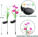TDA Solar Lily Flower Light Outdoor Garden Decorative Solar Lights Stake Multi-Color Changing LED Solar Light for | Lumora