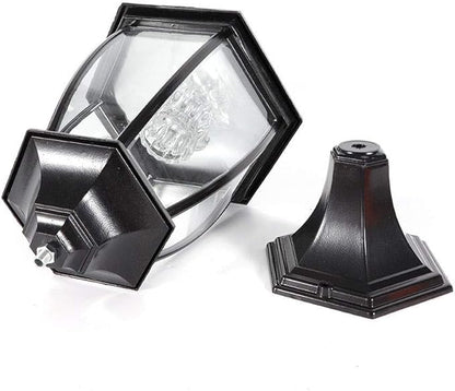 LYNICESHOP Outdoor Solar Post Lights,Waterproof LED Landscape Light Energy Saving Lantern lamp,for Fence Deck or Patio (Black)
