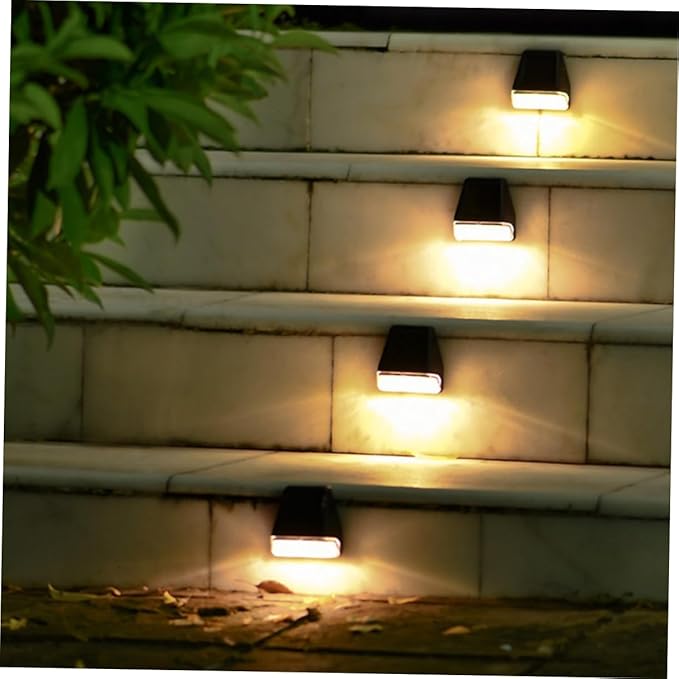 jojofuny Led Wall Lights for Outdoor Waterproof 4 Pack Solar Fence Lights Warm White Light for Garden Pathway | Lumora