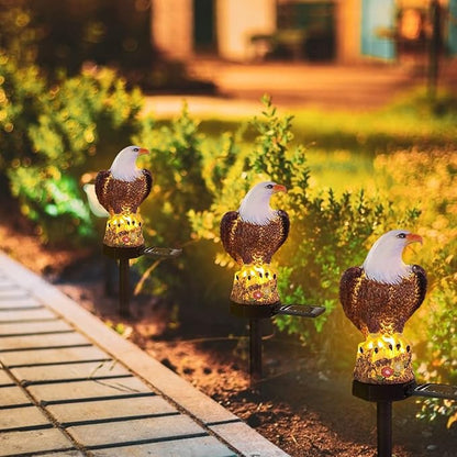 Solar Lawn Lamp Shaped for Light Waterproof Decorative LED Lights Figurine with Stake Garden Terrace Courtyar