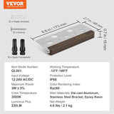 VEVOR LED Hardscape Lighting, 6.8 Inch Retaining Wall Lights, 3W 12V-24V AC/DC Low Voltage Paver Light, IP68 | Lumora