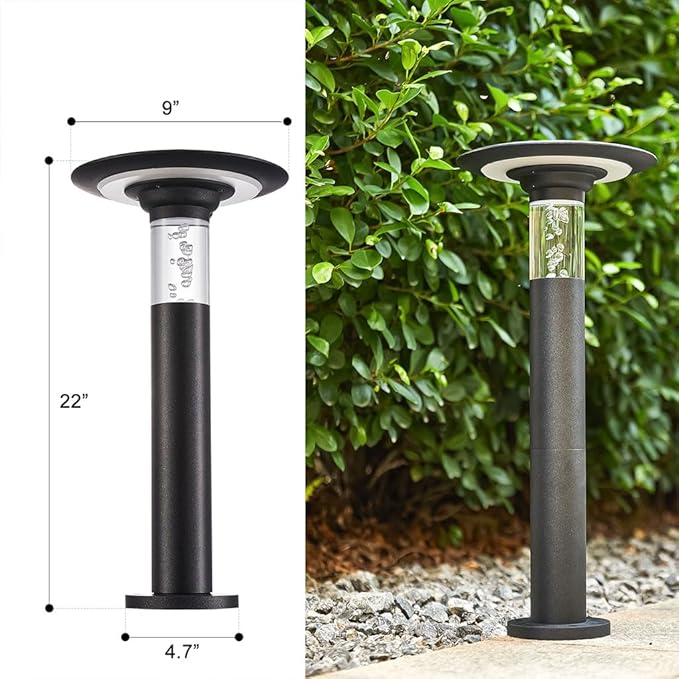 Solar Pathway Lights Outdoor, IP65 Waterproof Solar Garden Lights Solar Powered Landscape Lighting with Dimmable LED, Solar Lawn Light for Yard, Patio, Landscape, Planter, Walkway