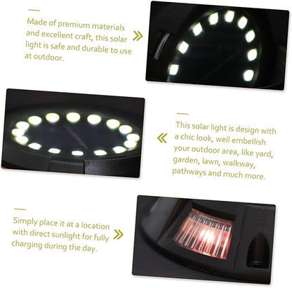 Mipcase 4pcs Solar Ground Lights Outdoor Decorative Pathway Lights Solar Garden for Patio Lawn Walkway
