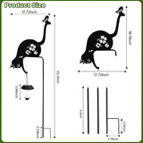 Cat Solar Lights Outdoor Garden Decoration, Solar Cat Garden Statue, Outdoor Metal Decorative Garden Stakes for | Lumora