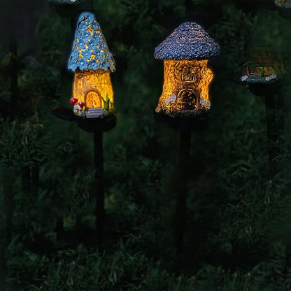 Ulalaza 2PCS Garden Solar Lights Multi-Color Changing LED Flower Stake Light Decorative Landscape Lawn Yard Outdoor Lights The Length is About 70 * 140 * 430mm/3 * 6 * 17inch Sold as Two as Shown