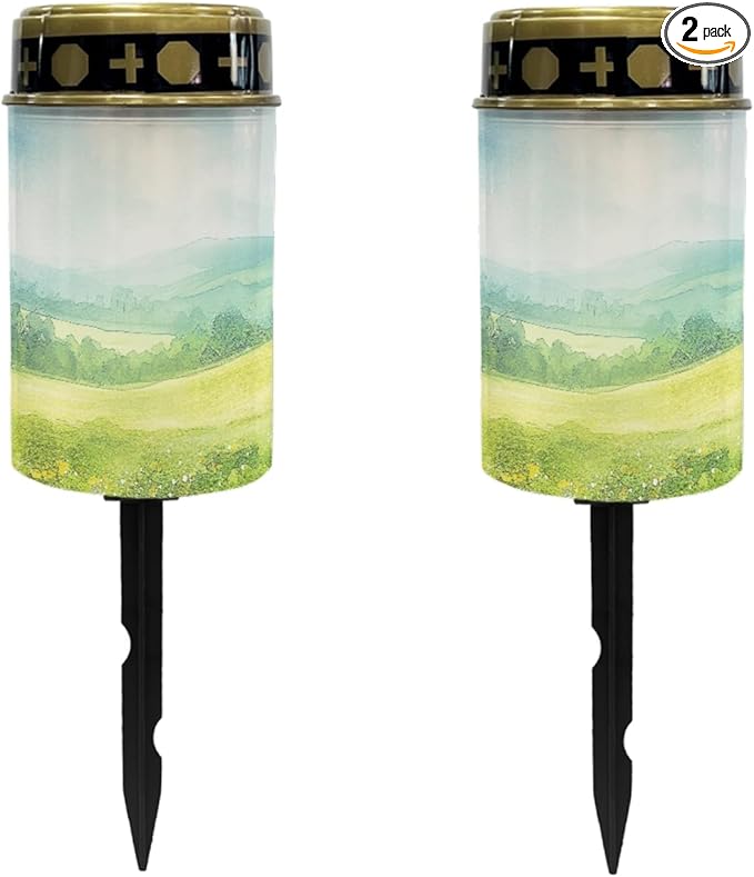 Lawn Solar Lights Outdoor Waterproof Pathway Lights Lantern Landscape Decoratives Lighting for Yard Patio Driveway Solar Walkway Lights Solar Garden Stake Lights