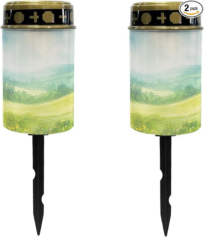 Lawn Solar Lights Outdoor Waterproof Pathway Lights Lantern Landscape Decoratives Lighting for Yard Patio Driveway Solar Walkway Lights Solar Garden Stake Lights