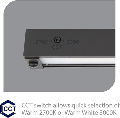 WAC Landscape Lighting, Hardscape 6in LED 12V Strip Light with Quick Release and 2-CCT 2700K-3000K in Black