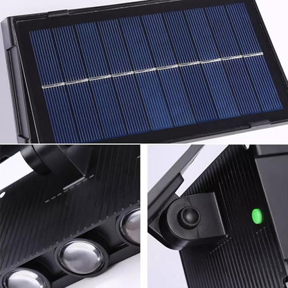 Waterproof IP65 Wall Sconce, Solar Wall Lights Outdoor,Cordless,Up and Down Lamp, Bright Wall Sconce Deck Light for Exterior Wall Garage Garden Yard Patio Cafe Bar