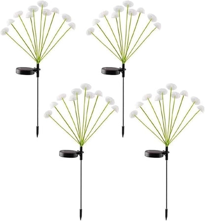 LED Solar Garden Lights Mushroom, Waterproof Solar Pathway Lights Outdoor, for Patio, Festival, Wedding, Party Decor Jellyfish Ambiance