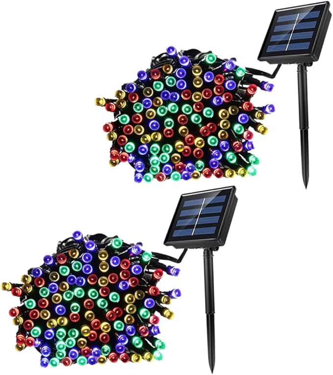 balacoo 2sets Solar Led String Lights Outdoor Garden Decor Led Solar Lights Auto Off Weatherproof | Lumora
