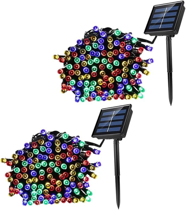 balacoo 2sets Solar Led String Lights Outdoor Garden Decor Led Solar Lights Auto Off Weatherproof | Lumora