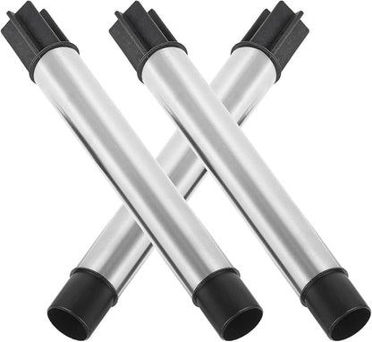 Stainless Steel Hollow Rod Replacement Stakes for Solar Lights 3Pcs Ground Stake Joint Connector Garden Outdoor Pathway Lawn Light Poles