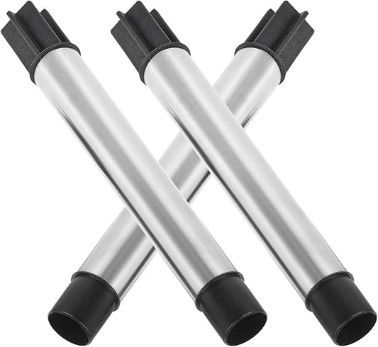 Stainless Steel Hollow Rod Replacement Stakes for Solar Lights 3Pcs Ground Stake Joint Connector Garden Outdoor Pathway Lawn Light Poles