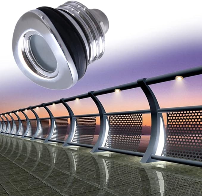 LED Deck Handrail Light 10-Pack, Low Voltage DC 12 Volts Recessed Stair Handrail Lighting,IP68 Waterproof Outdoor | Lumora
