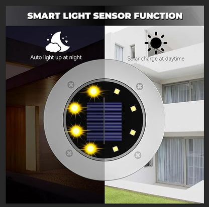 Solar Lights Outdoor Waterproof 12Pack, Solar Garden Lights Pathway Light Bright In-Ground Light Landscape Lighting Outdoor Garden Decor for Yard, Patio, Driveway, Walkway Warm Light