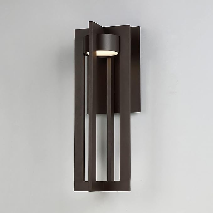 WAC Lighting dweLED, Chamber 20in LED Indoor and Outdoor Wall Light 3000K in Bronze