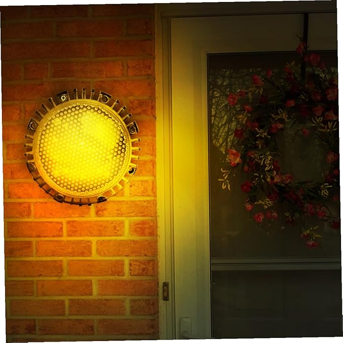 4pcs Solar-Powered LED Outdoor Ground Lights for Garden and Lawn, Warm White Disc In-ground Landscape Lighting | Lumora