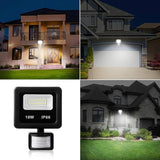 Motion Sensor Flood Light Outdoor,10W Security Light, IP66 Waterproof Outdoor Light,1000LM,6500K Motion Security | Lumora